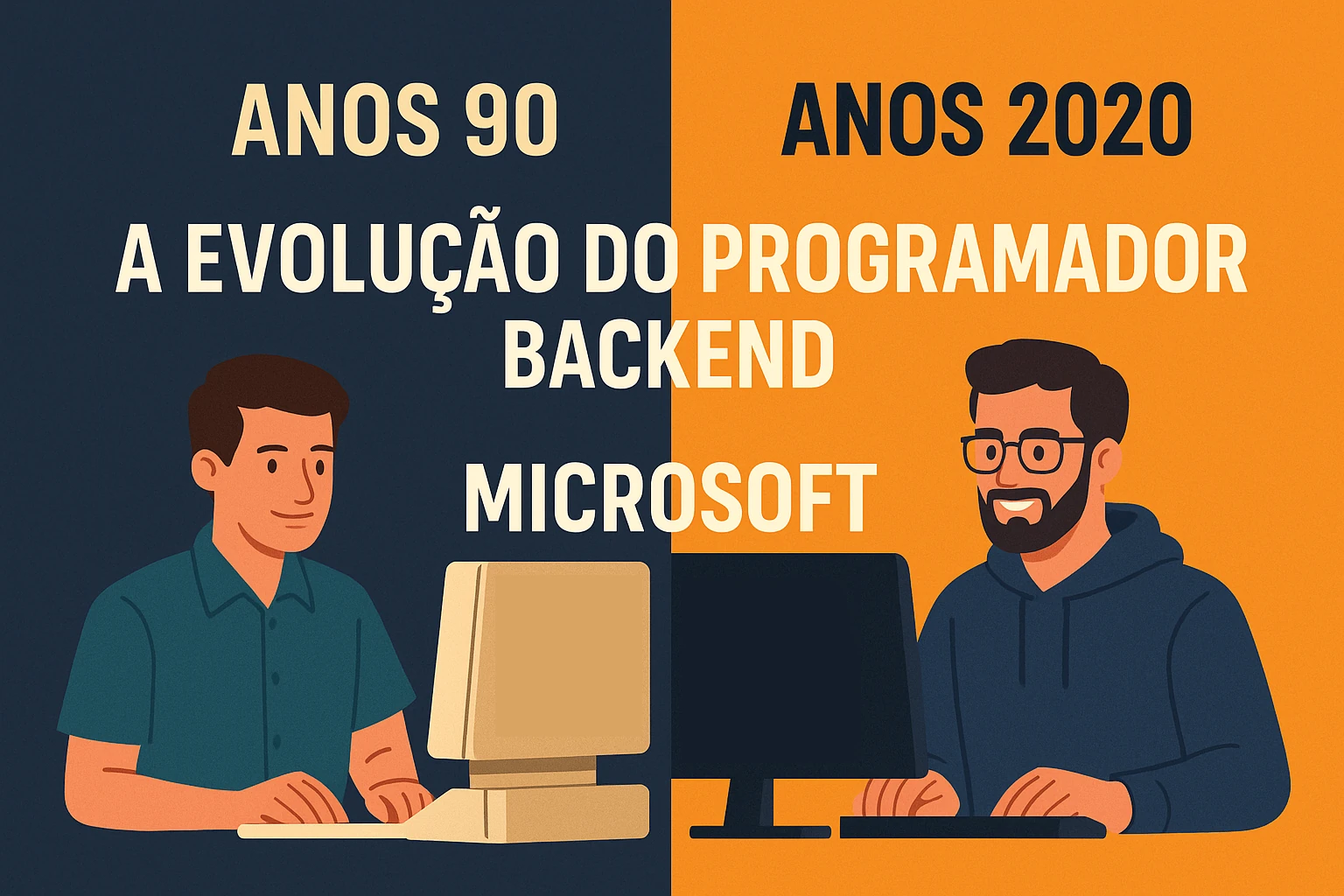 A Evolução do Programador Backend Microsoft: Dos Anos 90 ao Mundo Cloud-Native